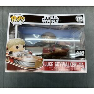 Funko Pop Star Wars Luke Skywalker Speeder 175 Smugglers Bounty Exclusive